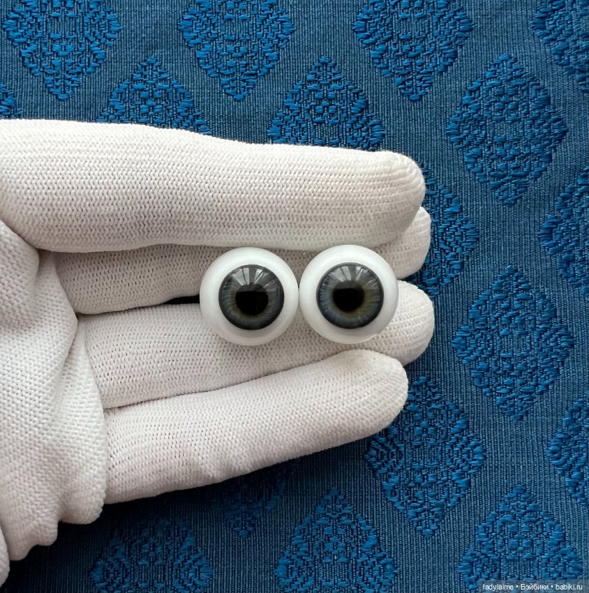 Антикварные глаза, живой взгляд, стекло Лауша - лот 3595 - 18/11 мм