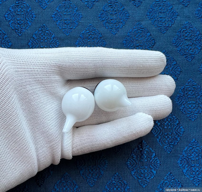 Антикварные глаза, живой взгляд, стекло Лауша - лот 3631 - 20/14 мм (фото 4)