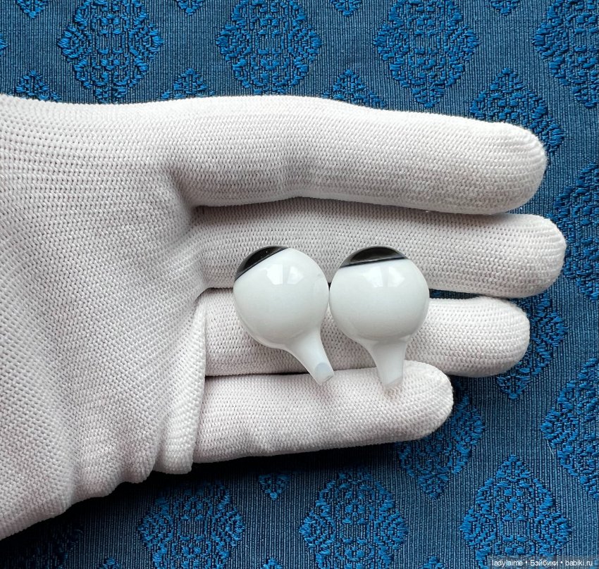 Антикварные глаза, живой взгляд, стекло Лауша - лот 3580 - 20/13мм (фото 3)