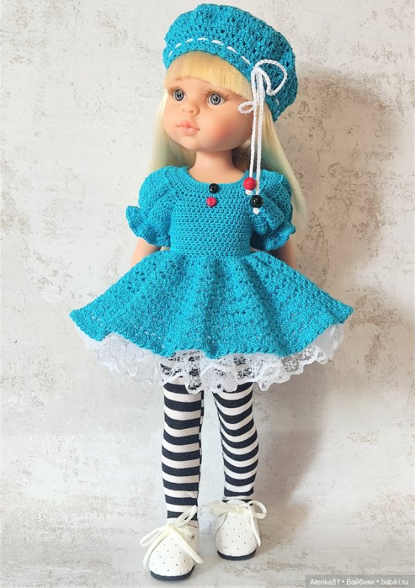 PDF Мастер-Класс по вязанию крючком для кукол Paola Reina(Паола Рейна)