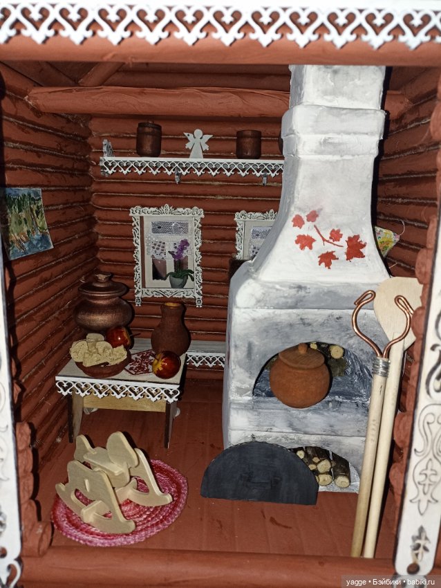 Избушка на курьих ножках — Кукольная миниатюра и румбокс (фото 5)