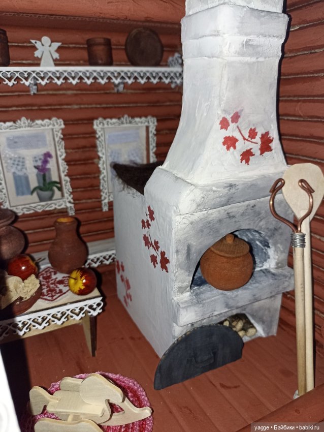 Избушка на курьих ножках — Кукольная миниатюра и румбокс (фото 4)