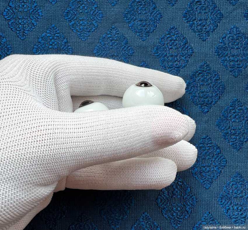 Антикварные глаза живой взгляд "папервейт" - лот 3722 - 21/9 мм