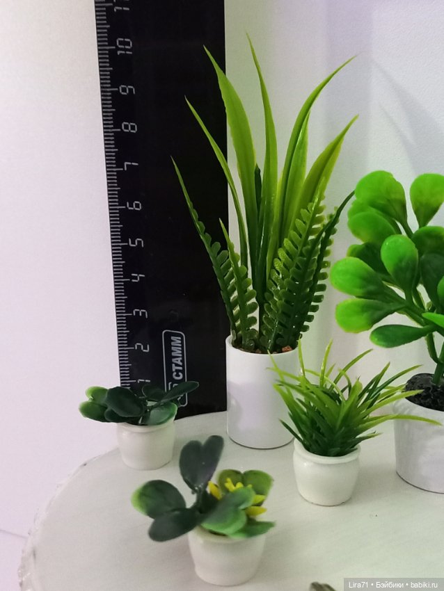 Цветок в горшке — Миниатюра для кукол (фото 4)