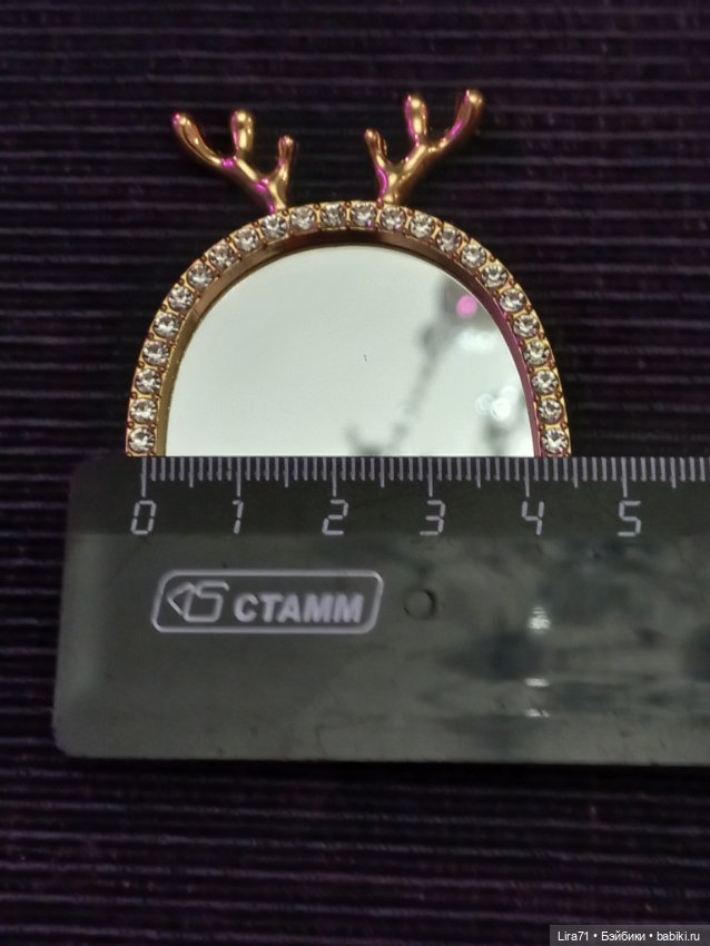 Зеркало в золоценой раме с инкрустацией (фото 4)