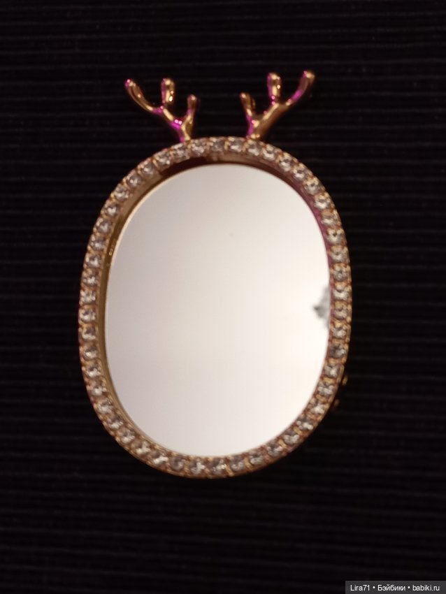 Зеркало в золоценой раме с инкрустацией (фото 2)