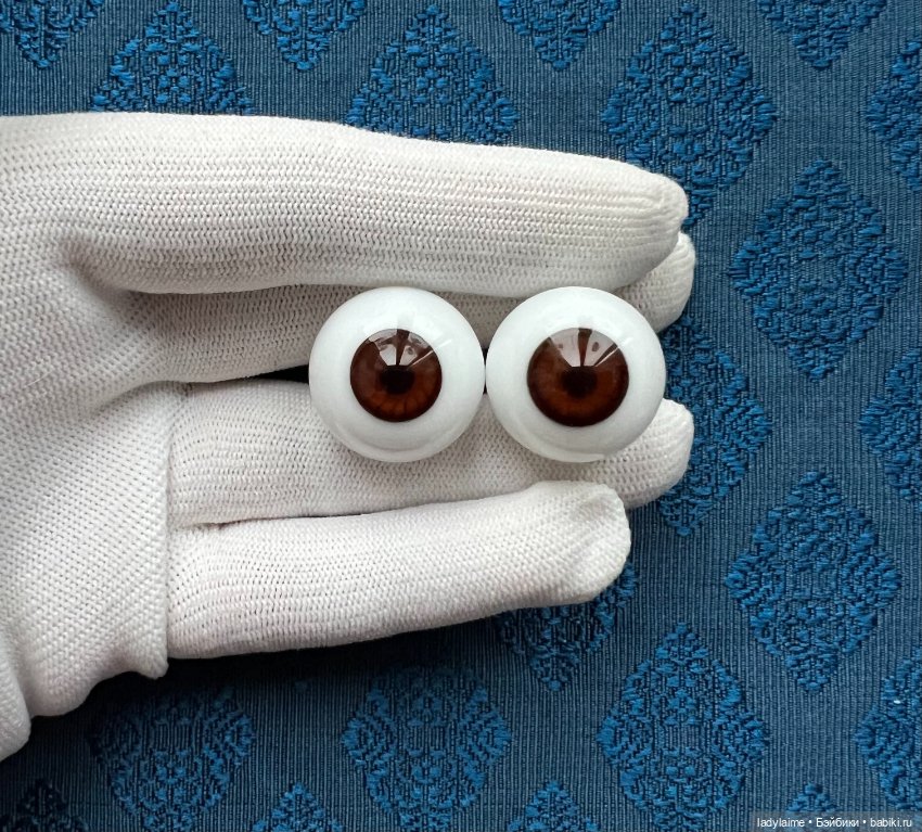 Антикварные глаза живой взгляд "папервейт" - лот 3746 - 21/10 мм