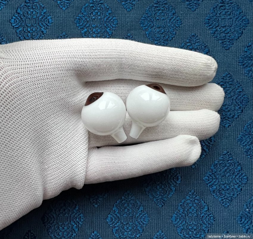 Антикварные глаза живой взгляд "папервейт" - лот 3746 - 21/10 мм (фото 3)