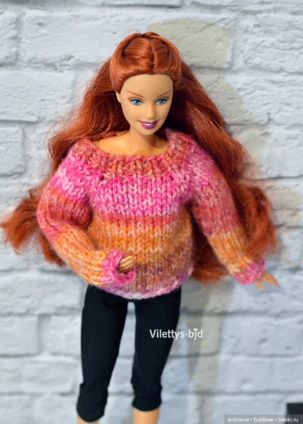 Теплые вещички для барби, свитеры и кардиган
