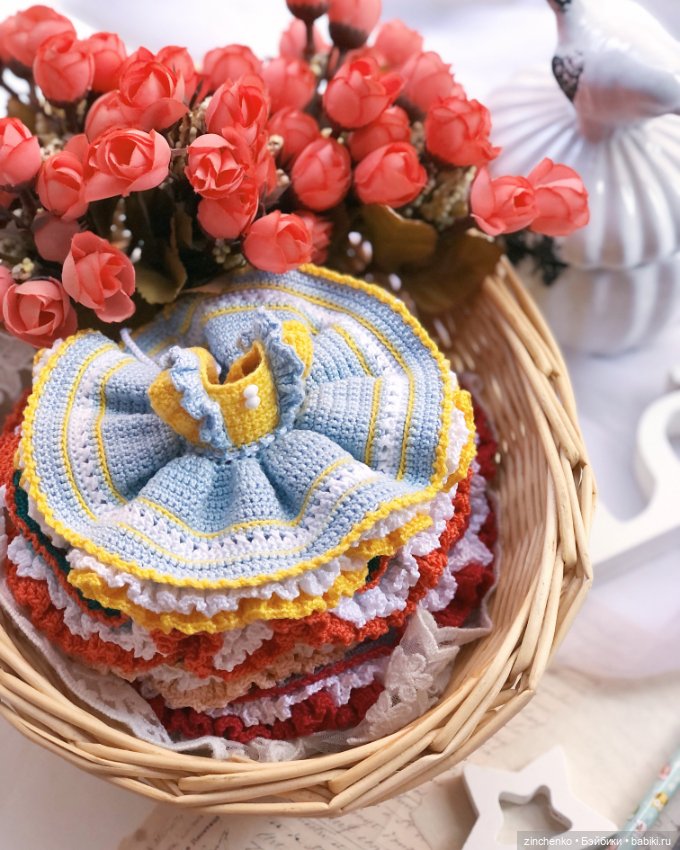 PDF Мастер-Класс "Очаровашки" по вязанию платьиц для кукол Xiaomi Monst (фото 8)