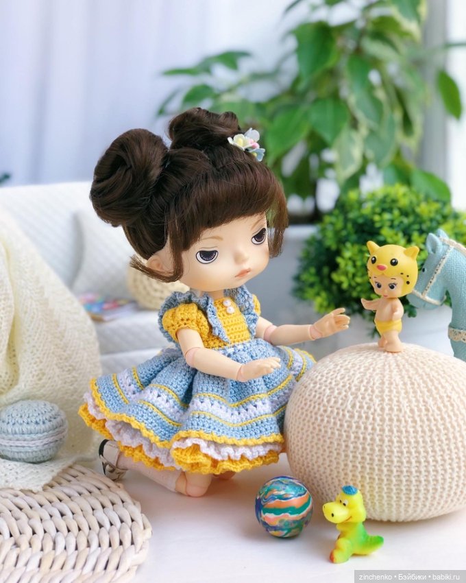 PDF Мастер-Класс "Очаровашки" по вязанию платьиц для кукол Xiaomi Monst
