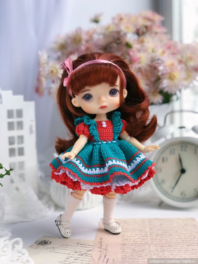 PDF Мастер-Класс "Очаровашки" по вязанию платьиц для кукол Xiaomi Monst (фото 3)