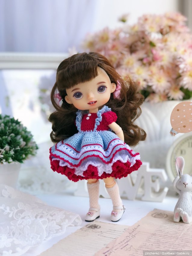 PDF Мастер-Класс "Очаровашки" по вязанию платьиц для кукол Xiaomi Monst (фото 2)