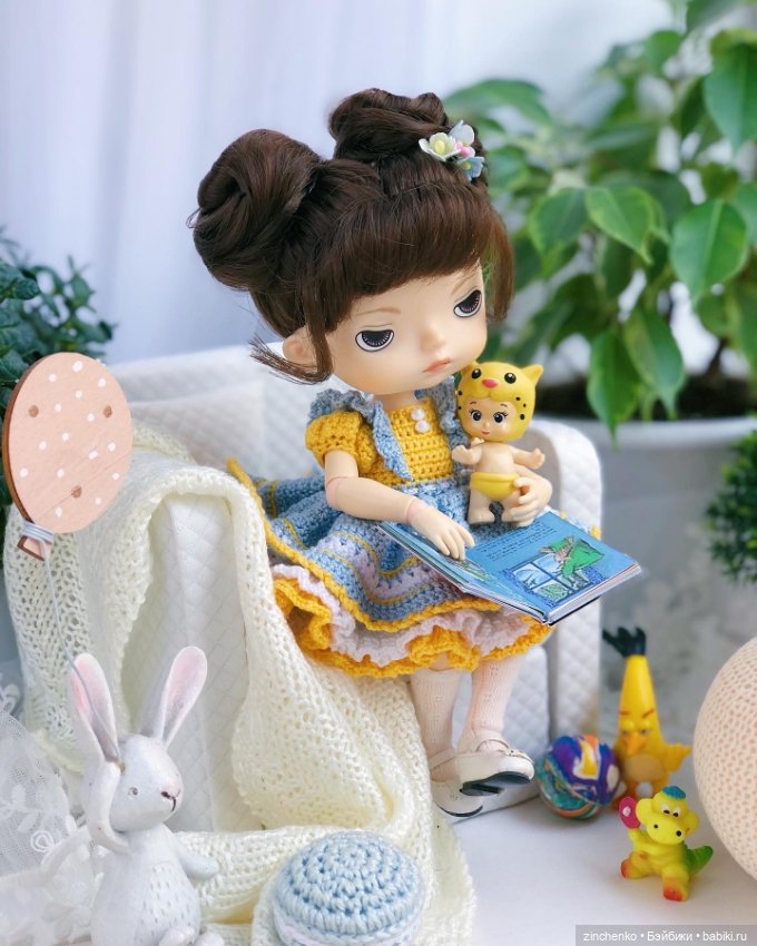PDF Мастер-Класс "Очаровашки" по вязанию платьиц для кукол Xiaomi Monst