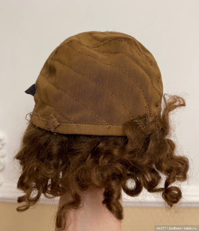 Парик натуральный мохер для антикварной или современной кукулы (фото 5)