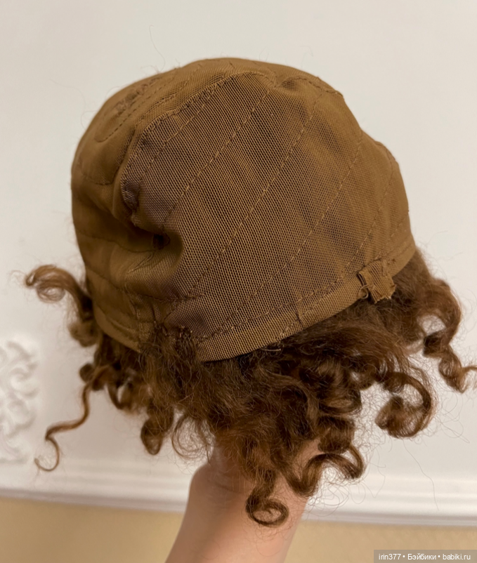 Парик натуральный мохер для антикварной или современной кукулы (фото 6)