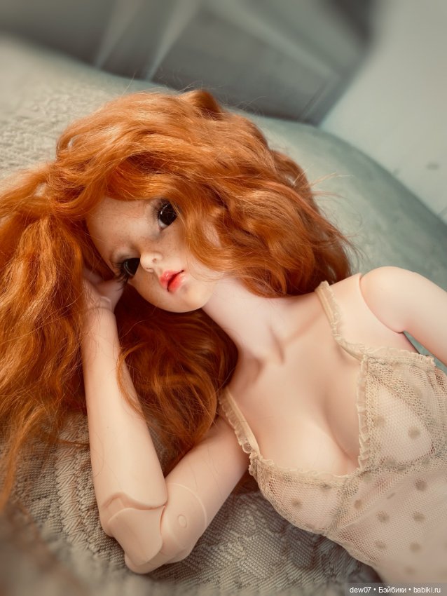 Рыжая красотка от DBS Doll с авторским мейком (фото 3)