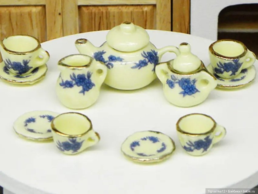 Чайный сервиз #2 — Посуда для кукол (фото 4)