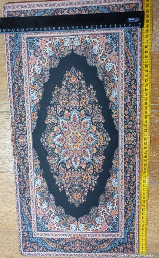 Ковер в коричнево-черных тонах (фото 4)