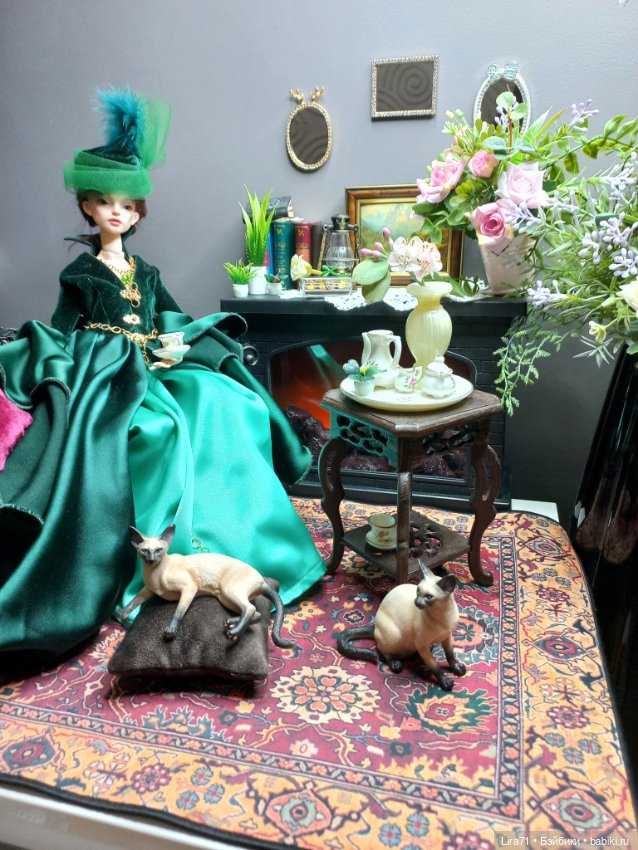 Ковер в бордово-песочных тонах (фото 6)