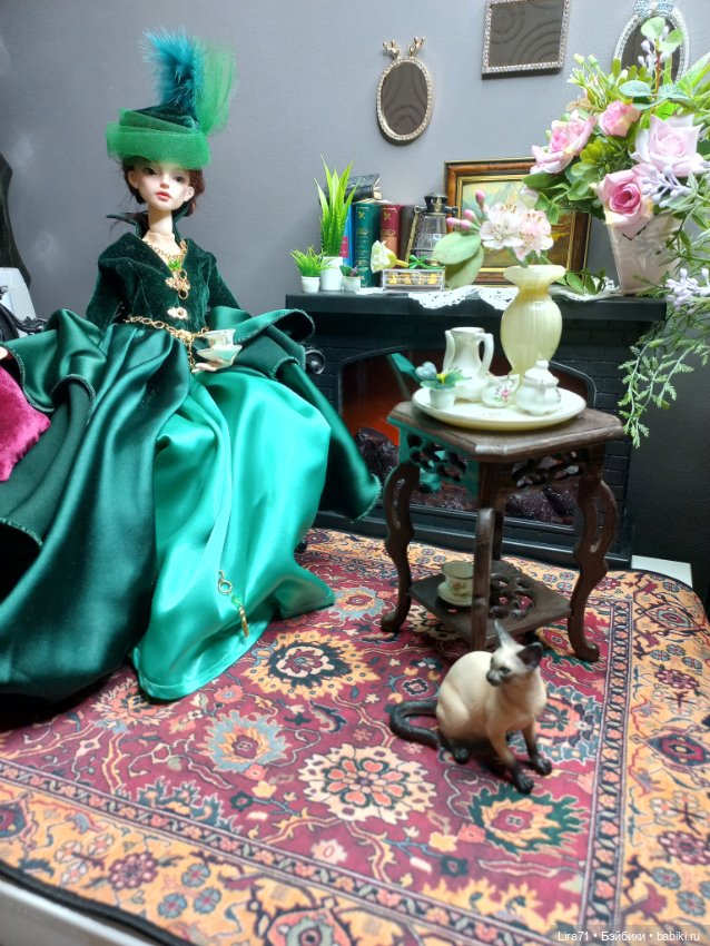 Ковер в бордово-песочных тонах (фото 8)