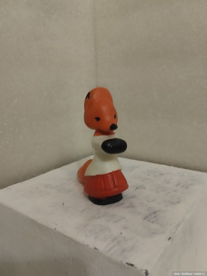 Игрушка СССР Лиса из набора "Буратино" (фото 2)