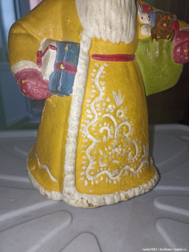 Опилочный Дед Мороз — Винтажные куклы и игрушки детства (фото 5)