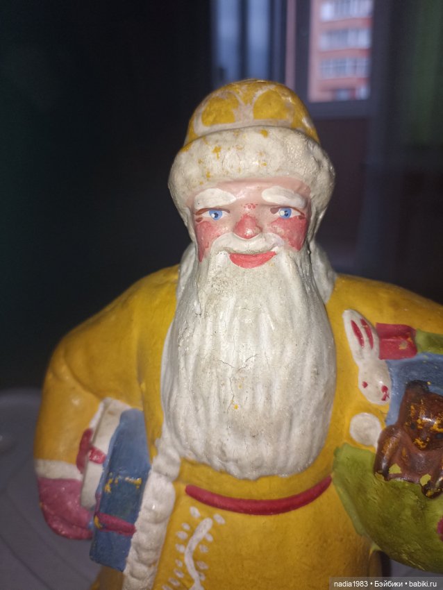Опилочный Дед Мороз — Винтажные куклы и игрушки детства (фото 3)
