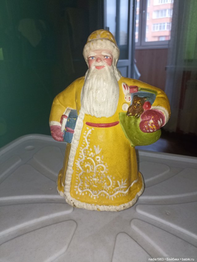 Опилочный Дед Мороз — Винтажные куклы и игрушки детства