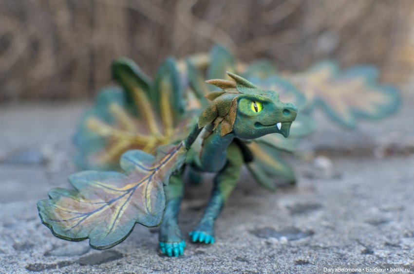 Зеленый дракончик — Авторские игрушки (фото 4)