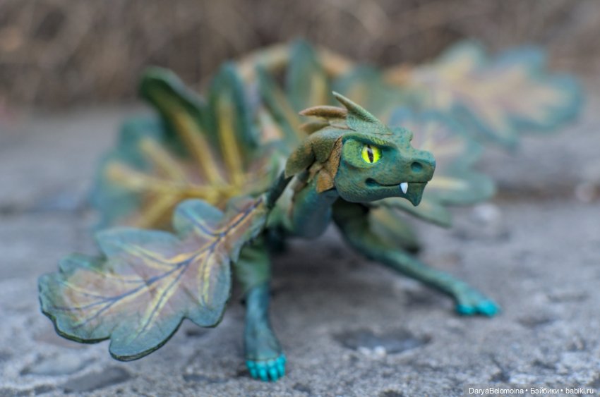 Зеленый дракончик — Авторские игрушки (фото 6)