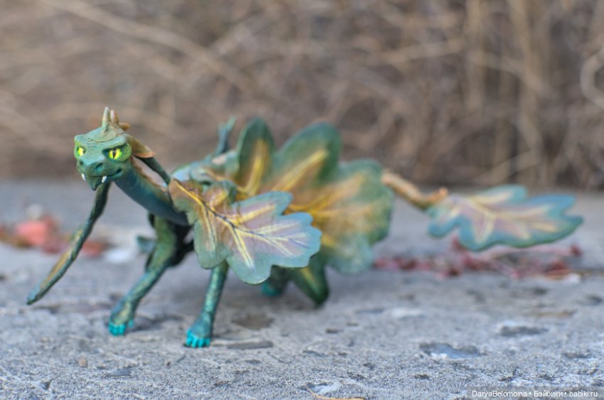 Зеленый дракончик — Авторские игрушки (фото 8)