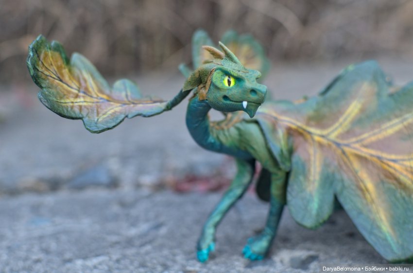 Зеленый дракончик — Авторские игрушки