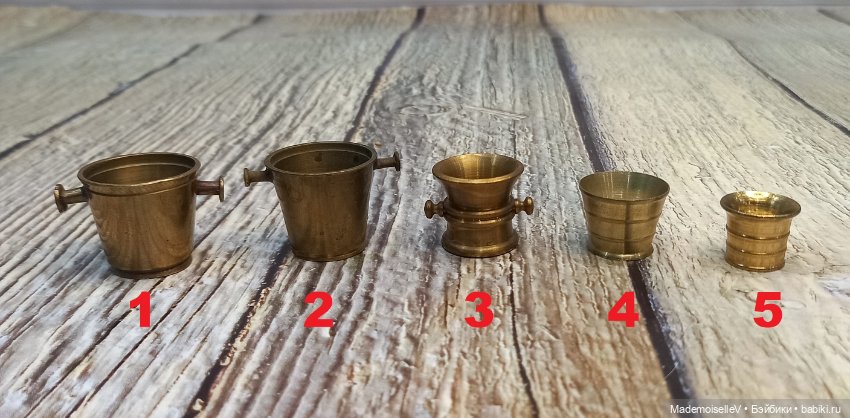 Ступки — Миниатюра для кукол (фото 2)