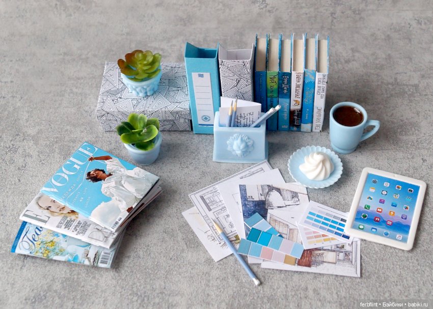 Интерьерный набор № 4 (масштаб 1:6)