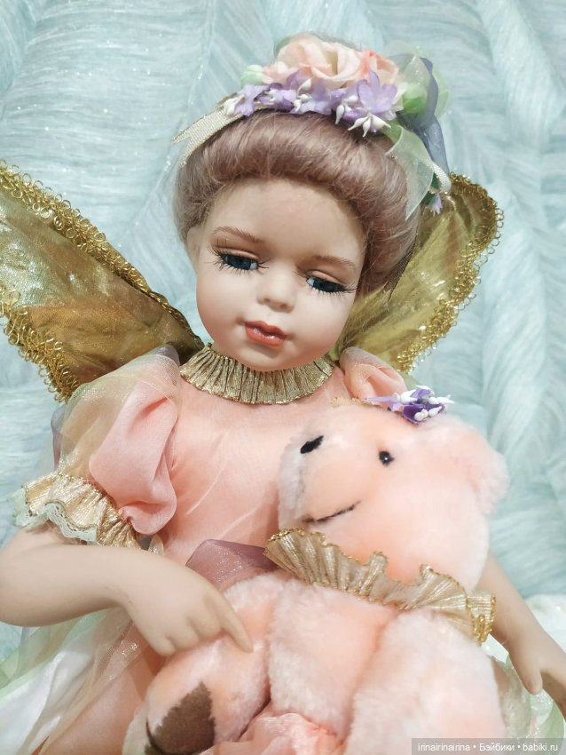 Елена и медведь (296.6) — Фарфоровые куклы (фото 8)