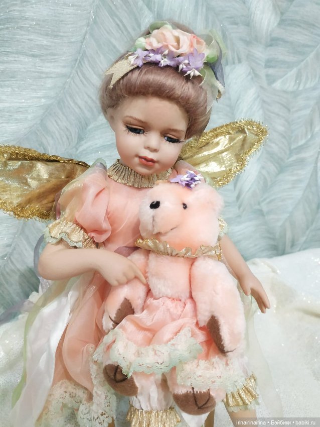 Елена и медведь (296.6) — Фарфоровые куклы (фото 9)