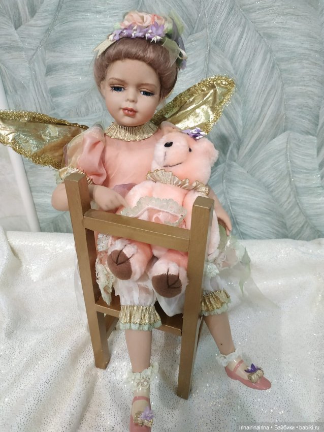 Елена и медведь (296.6) — Фарфоровые куклы (фото 7)