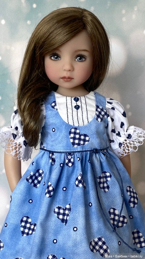 Платье с сердечками для кукол Little Darling Дианны Эффнер (фото 2)