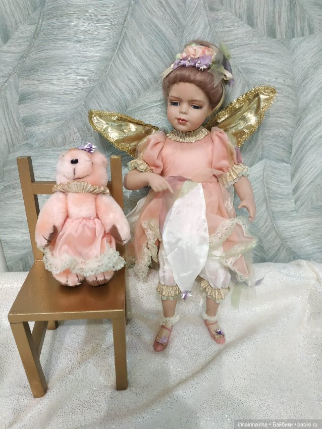 Елена и медведь (296.6) — Фарфоровые куклы