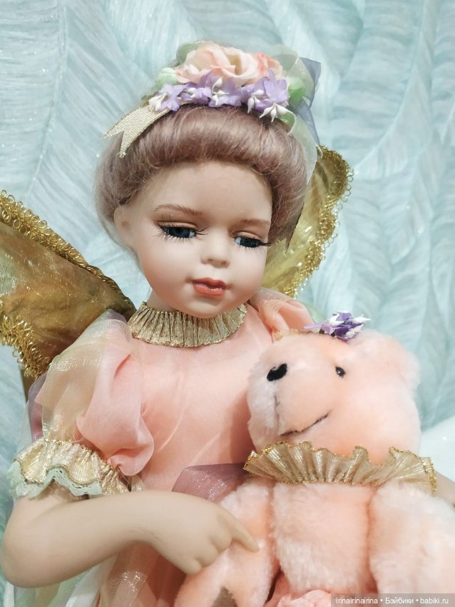 Елена и медведь (296.6) — Фарфоровые куклы (фото 4)