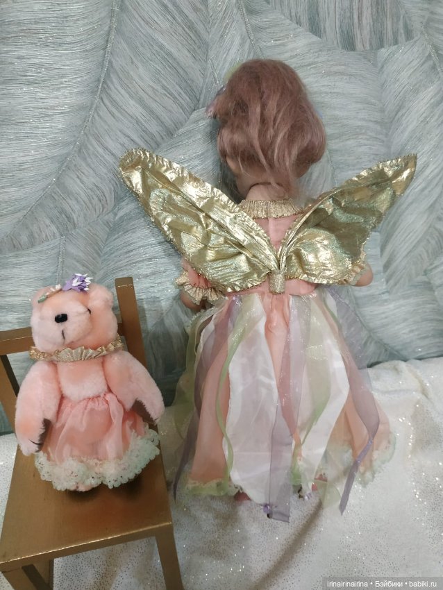 Елена и медведь (296.6) — Фарфоровые куклы (фото 2)
