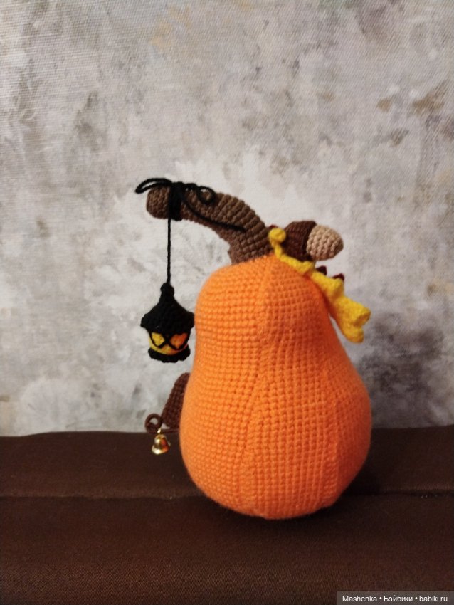 Вязаная тыква домик — Авторские игрушки (фото 4)