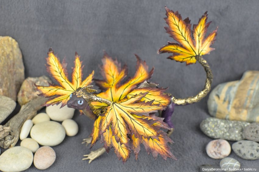 Яркий кленовый дракон — Авторские игрушки (фото 3)