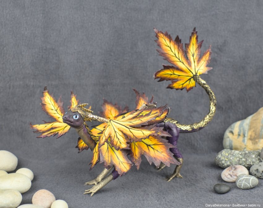 Яркий кленовый дракон — Авторские игрушки (фото 2)