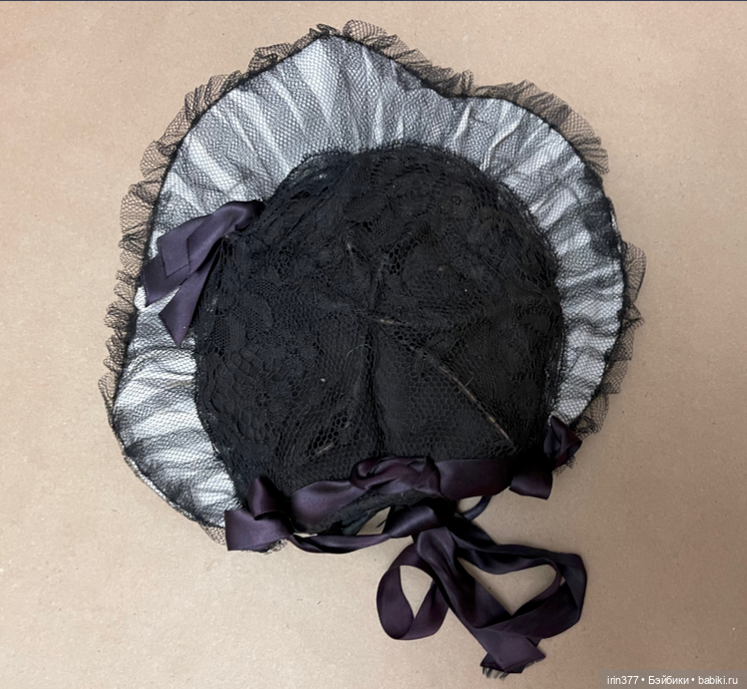 Боннет для антикварной куклы (фото 3)
