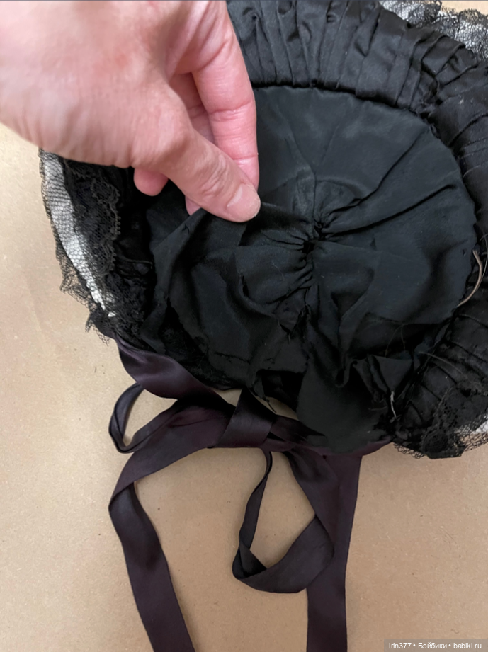 Боннет для антикварной куклы (фото 4)