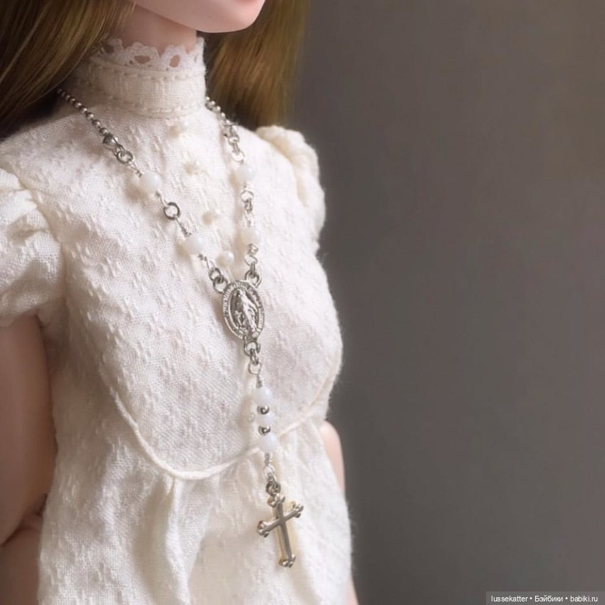 Розарий для Блайз, BJD, антикварных кукол 1/6 и больше (украшение, кулон, ожерелье) (фото 4)