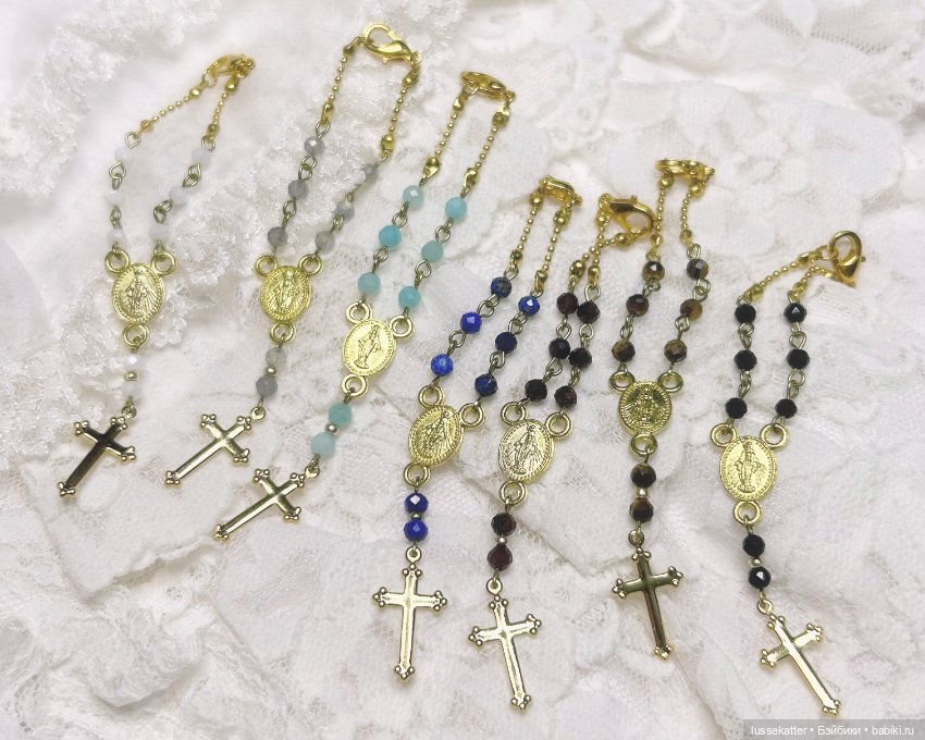 Розарий для Блайз, BJD, антикварных кукол 1/6 и больше (украшение, кулон, ожерелье)