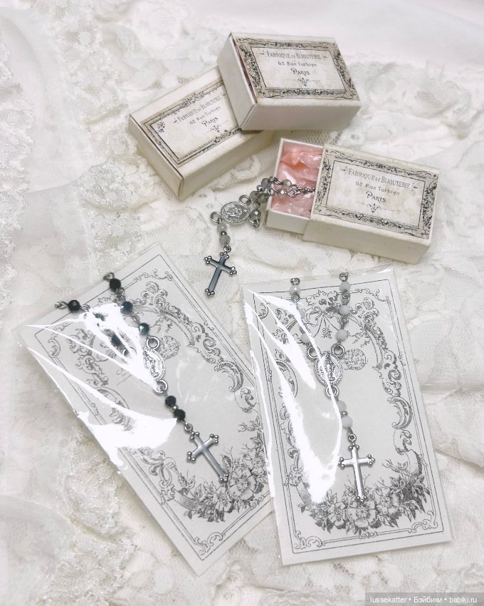 Розарий для Блайз, BJD, антикварных кукол 1/6 и больше (украшение, кулон, ожерелье) (фото 3)